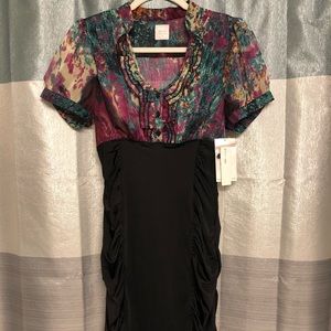 Colorful sheer top dress